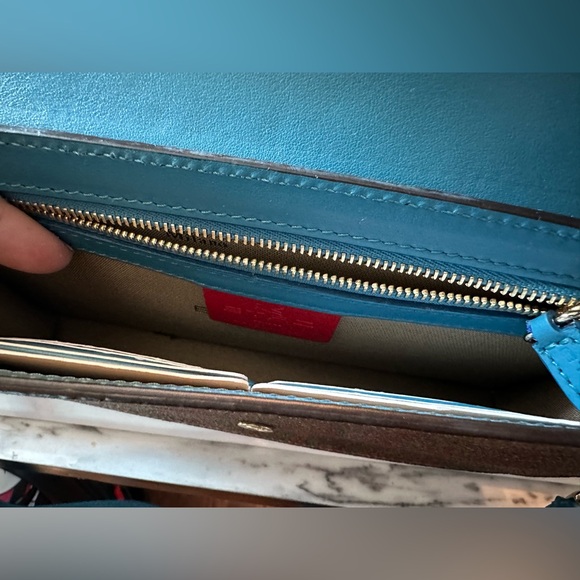 Etro Milano paisley and turquoise snakeskin crossbody purse - Picture 3 of 10